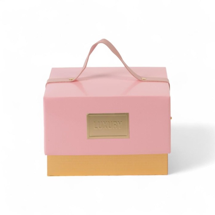 SCATOLA LINGOT ROSA 20X16X13CM